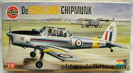 Airfix 1/72 DeHavilland Chipmunk (2) RAF / RCAF Versions, 01054 plastic model kit